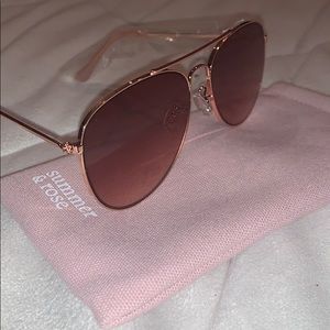 Summer and rose aviator glasses